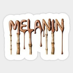 Melanin Drippin' Afrocentric Sticker